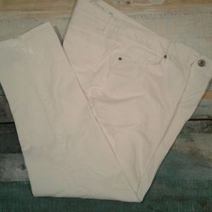 White faded glory pants.